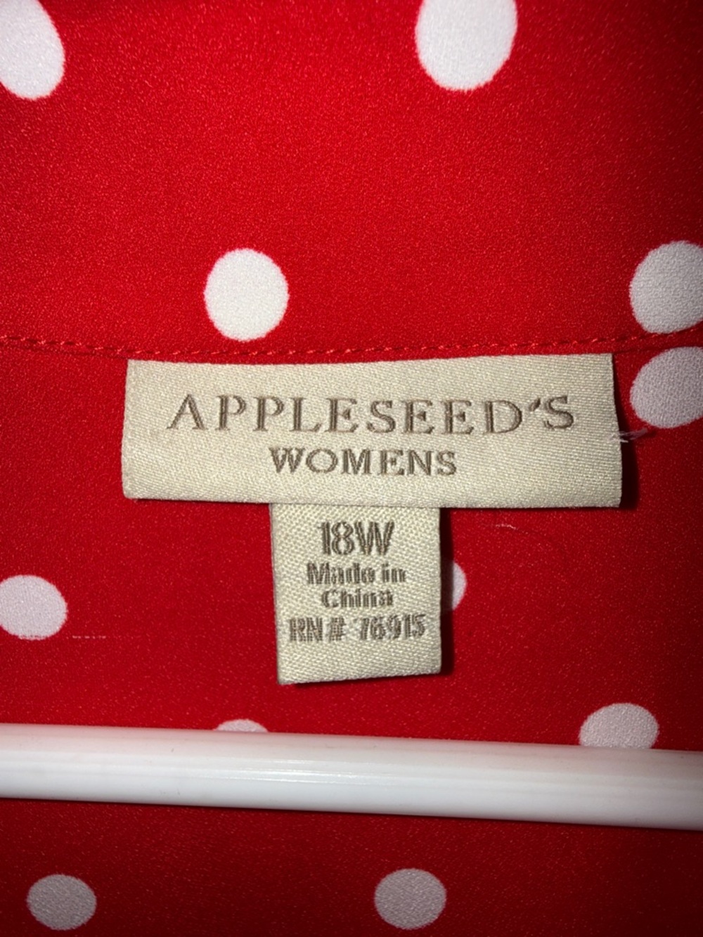 Appleseed's Red and White Polka Dot Midi Dress - Picture 2 of 4